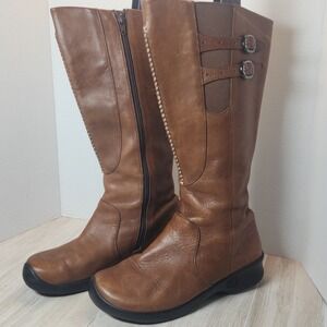 KEEN Women's Riding Boots Size 8 Brown  Baby Bern 1005482 Leather Cowboy Roping